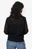 Sandro Black Lace Knit Cardigan Size 2