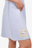 Roksanda Blue Cut-Out Circle Detail Short Sleeve Mini Dress Size 10