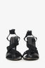 Alexander Wang Black Leather Strappy Heels Size 36.5 (As Is)