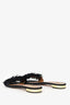Aquazzura Black Suede Wild Thing Slides Size 38