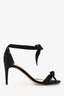 Alexandre Birman Black Suede Tie Up 'Clarita' Heels Size 38