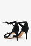 Alexandre Birman Black Suede Tie Up 'Clarita' Heels Size 38