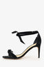 Alexandre Birman Black Suede Tie Up 'Clarita' Heels Size 38