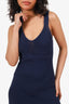 3.1 phillip Lim Navy Knit Ribbed Sleeveless Dress Size M