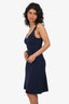 3.1 phillip Lim Navy Knit Ribbed Sleeveless Dress Size M