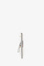 Moschino White Leather Bat Teddy Bear Clutch