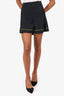 Ganni Black Jacquard Mini Skirt Size 44