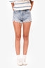 Agolde Blue Wash Distressed Denim Shorts Size 25