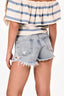 Agolde Blue Wash Distressed Denim Shorts Size 25