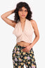 Staud Beige Halter Neck Crop Top Size 2