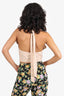 Staud Beige Halter Neck Crop Top Size 2