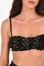 Khaite Black/Nude Polka Dot Pleated 'Indira' Bra + Hot Pant Set Size 4