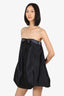 Moschino Jeans Black Sequin Detail Strappy Bubble Dress Size 42