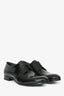 Christian Dior Black Patent Leather Derby Shoes Size 38