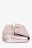 Christian Dior 2014 Pink Metallic Cannage Leather 'Miss Dior' Wallet on Chain