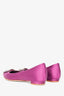 Manolo Blahnik Purple Satin Hangisi Flats Size 37.5
