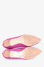 Manolo Blahnik Purple Satin Hangisi Flats Size 37.5
