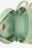 Pre-Loved Chanel™ Green Caviar Leather  Round Vanity Crossbody