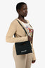 Sacai Black/Beige Raffia Logo Bag with Strap