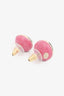 Pre-Loved Chanel™ 2023 Gold Tone/Pink Crystal Set CC Earrings