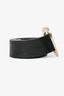 Gucci Black Leather Heart Shape Buckle Belt Size 85/34