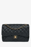 Pre-Loved Chanel™ 2011-12 Black Caviar Leather Classic Jumbo Double Flap GHW