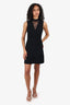 Sandro Black Lace Detail Sleeveless Mini Dress Size 2