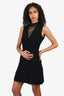 Sandro Black Lace Detail Sleeveless Mini Dress Size 2
