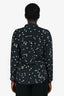Equipment Black/White Silk Star Pattern Button-Up Shirt Size M