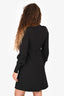 See by: Chloe Black Crepe Long Sleeve Necktie Mini Dress Size 34