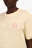 Loewe Yellow/Pink Anagram Embroidered T-Shirt Size M