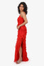 Rat & Boa Red Strappy Ruffle Dress Size XXS