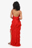 Rat & Boa Red Strappy Ruffle Dress Size XXS