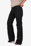 Alexander McQueen Silk Black Satin Trousers Size 38