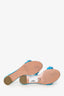 Aquazzura Blue Suede Wild Thing Slides Size 39.5