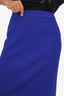 Escada Blue High Waist Knee Length Skirt Size 44