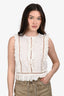 Zimmermann Cream Cotton/Eyelet Sleeveless Top Size 0