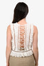 Zimmermann Cream Cotton/Eyelet Sleeveless Top Size 0