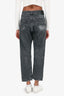 R13 Washed Black Denim Criss-Cross Jeans Size 24