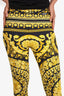 Versace Black/Gold Printed Leggings Size 38