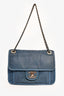 Pre-Loved Chanel™ 2013C Blue Perforated 'Up In The Air' Small Front Flap Crossbody
