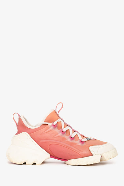Christian Dior Pink/Orange Ombre Platform Sneakers Size 37  display picture 3