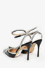 Mach & Mach Black Patent Leather Crystal Bow Heels Size 39.5