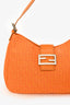 Fendi Orange FF Zucchini Canvas Baguette Shoulder Bag