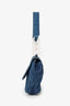Pre-Loved Chanel™ 2002-03 Blue Denim CC Single Flap Bag