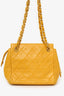 Pre-Loved Chanel™ 1994-96 Yellow Quilted Lambskin Mini Square Bag