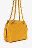 Pre-Loved Chanel™ 1994-96 Yellow Quilted Lambskin Mini Square Bag