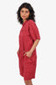 Isabel Marant Etoile Red Linen Zip-up Romper Size 40