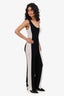 Missoni Black/White Ribbed Knit Sleeveless Jumpsuit Estimated Size M