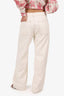 Reformation Cream Button-Fly Wide Leg Jeans Size 27
